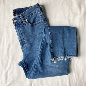 J.Crew Factory Stovepipe Straight Jean Signature Stretch High Waist Size 26